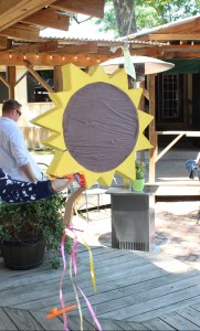 Semi-homemade custom sunflower pinata