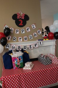 Minnie Mouse Birthday Banner