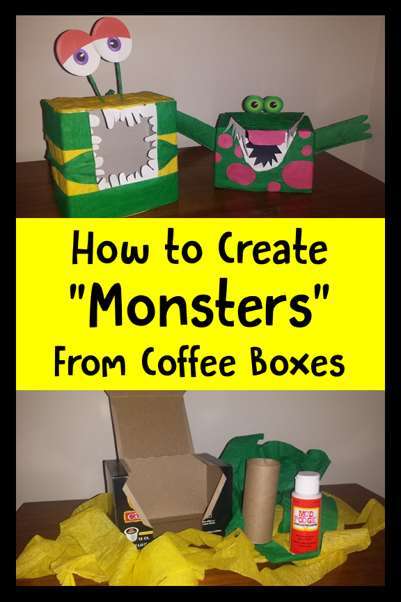 How to Create Monsters From Coffee Boxes  GiggleFishCreations